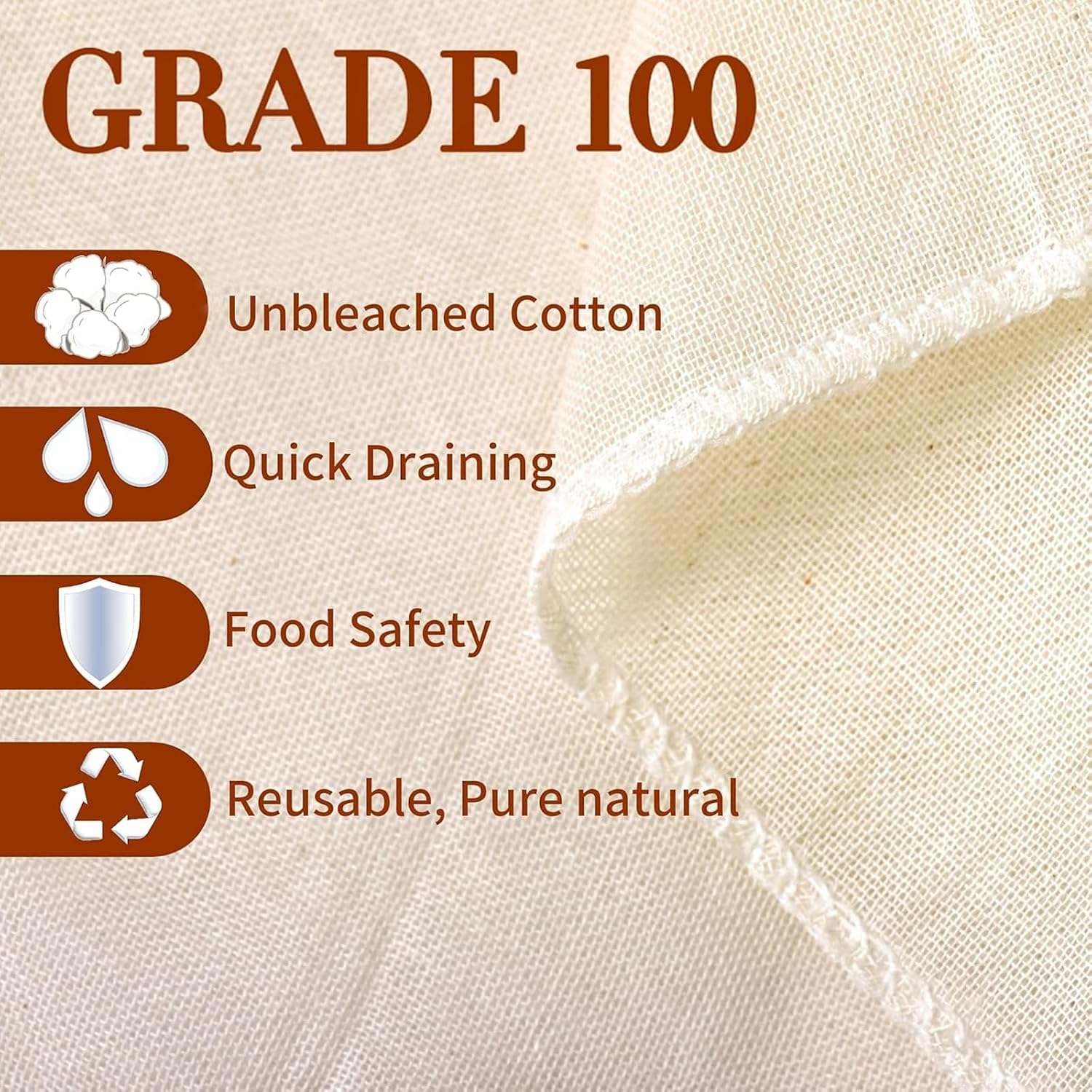 Thumbnail 1 de Mostdream Cheese Cloths 20x20 Inch 10-Pack