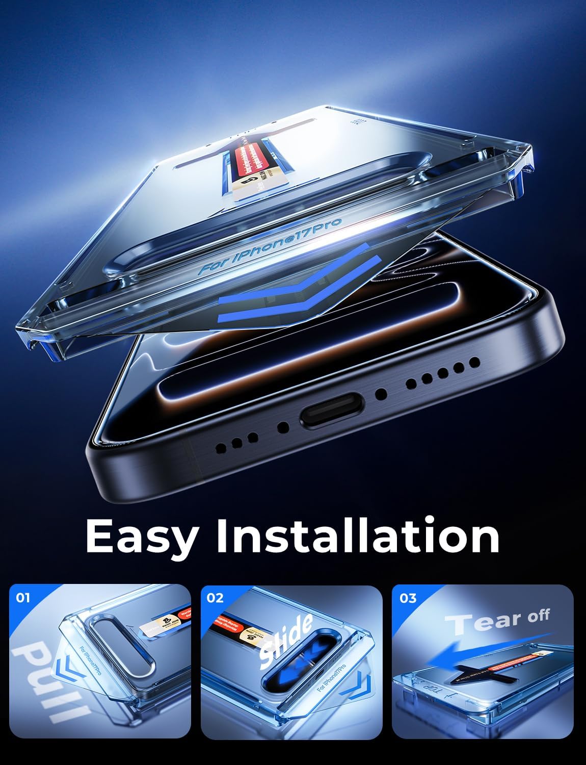 Thumbnail 2 de Tempered glass for iPhone 17 Pro, 6.3 inch