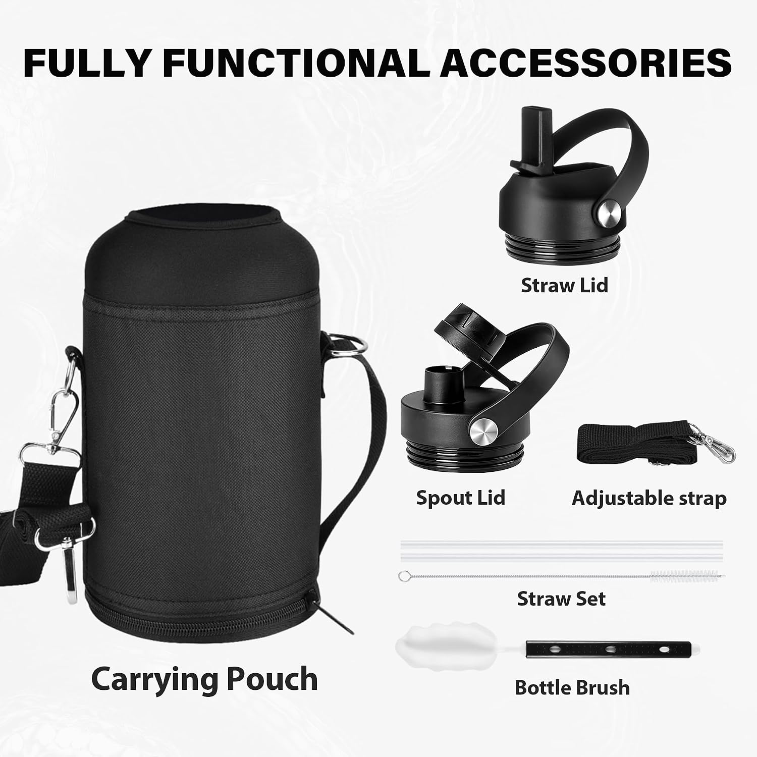 Thumbnail 5 de One Gallon Insulated Water Bottle with Triple Wall Vacuum (128 oz)