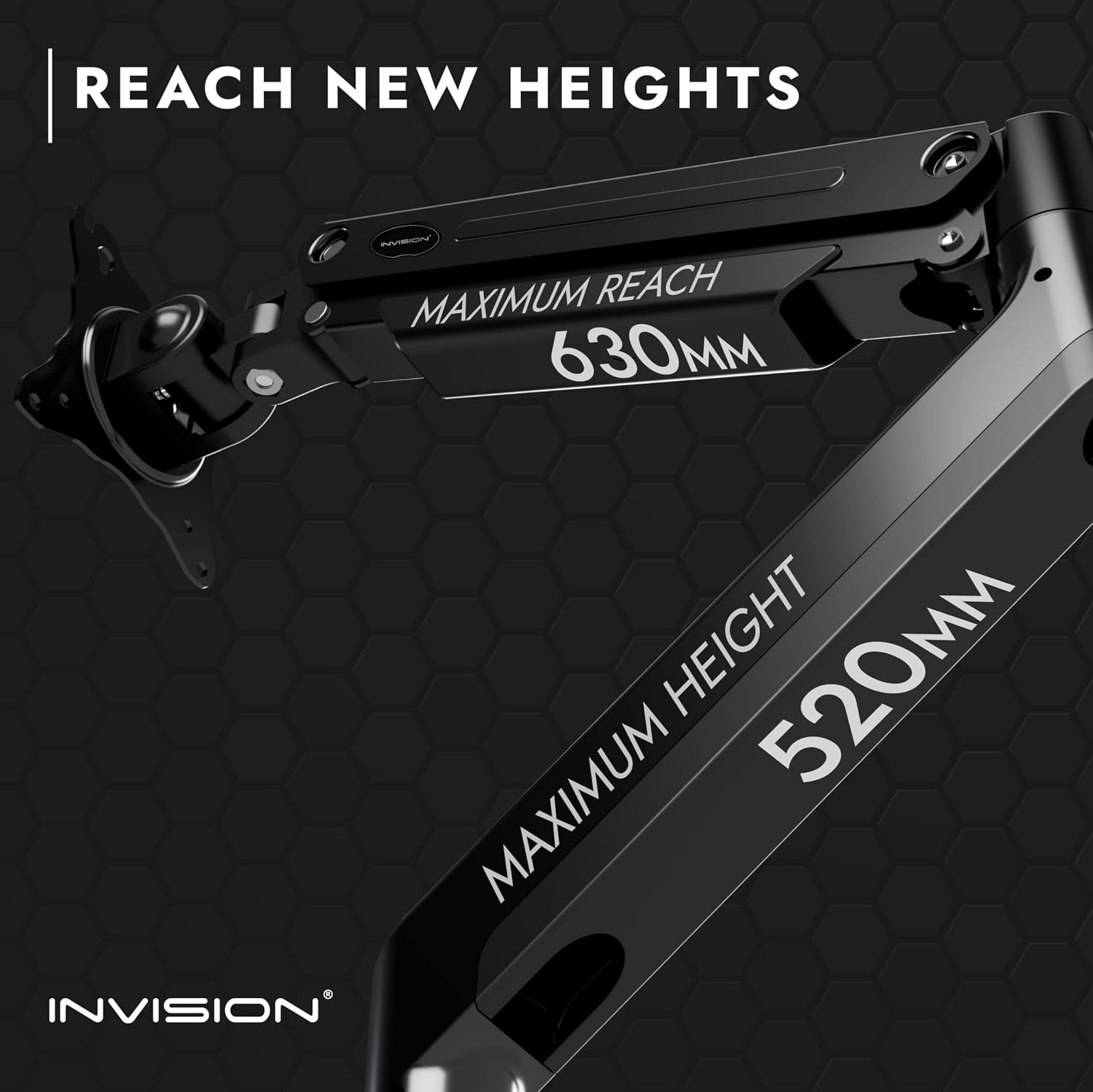 Detalle 2 de Invision MX450 monitor arm for 24–40 inch screens 🖥