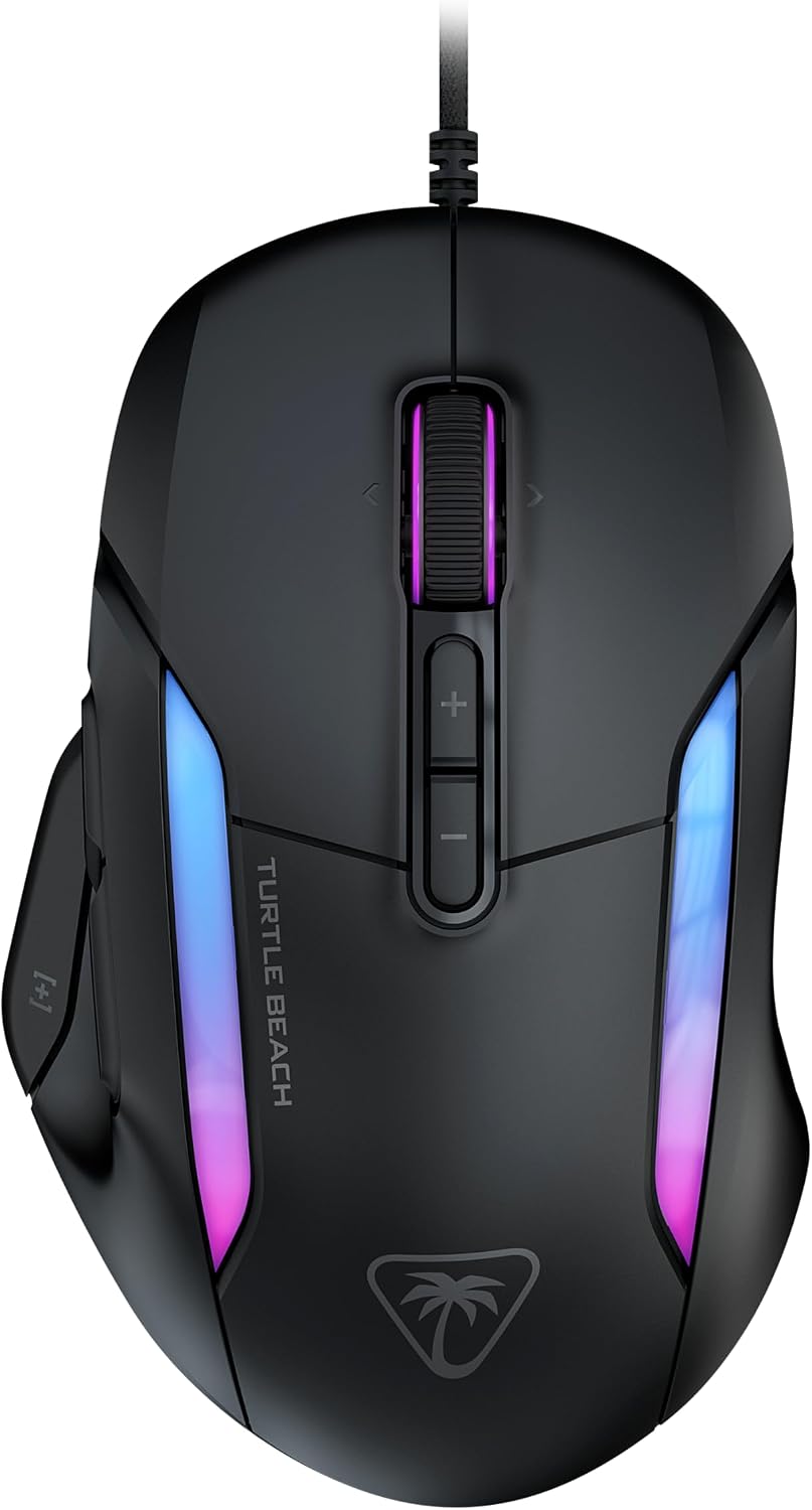 Detalle de Turtle Beach Kone II Ergonomische RGB-Gaming-Maus mit Kabel