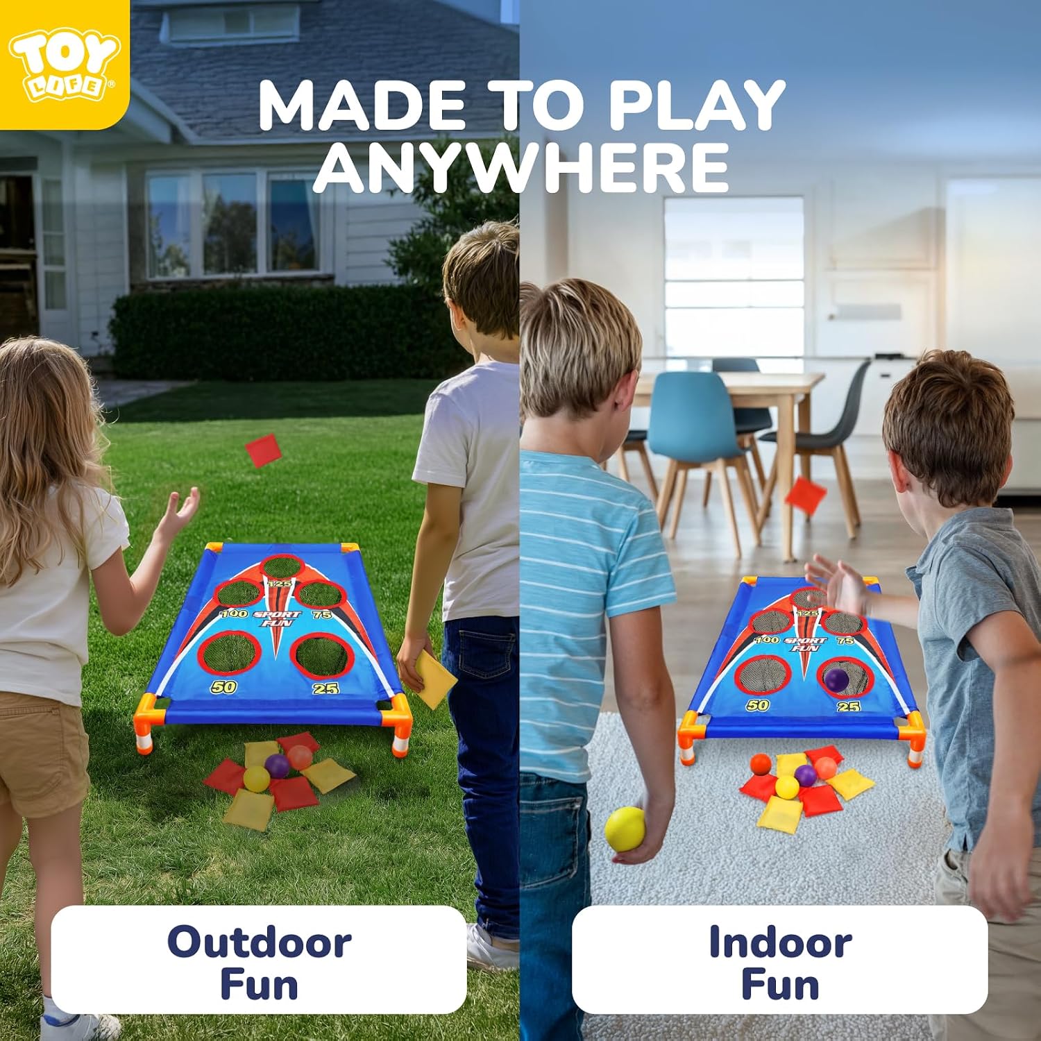 Thumbnail 1 de TOY Life Bean Bag Toss Carnival Games Cornhole Set for Kids (Ages 4–8)