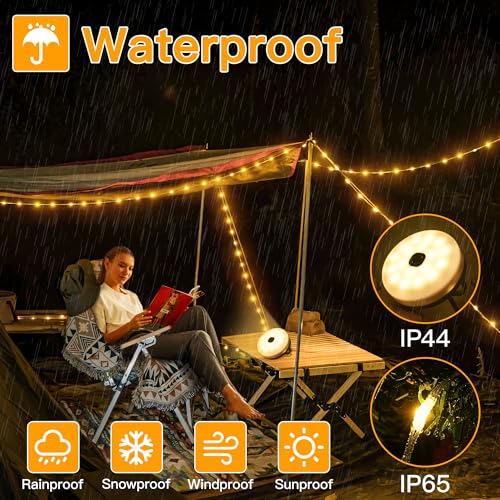 Thumbnail 6 de Ollny Camping String Lights 10M 100 LEDs, 2 in 1 Rechargeable Fairy Light