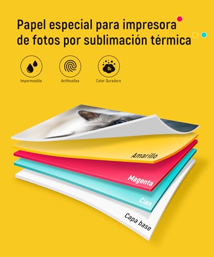 Detalle 2 de Liene Amber M100/M200 📷 Pack de Papel Fotográfico y Tinta