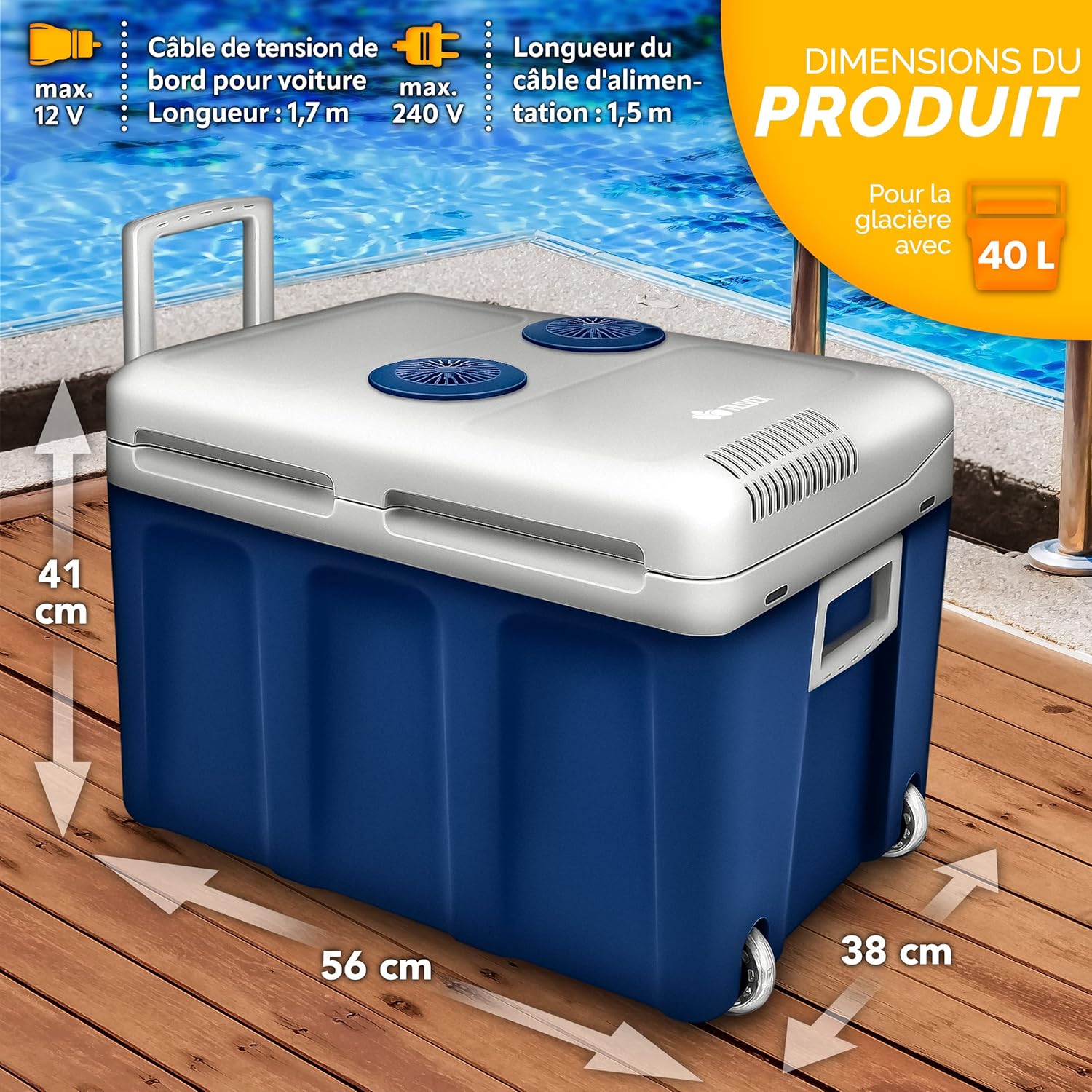 Thumbnail 3 de tillvex Glacière électrique 40 l