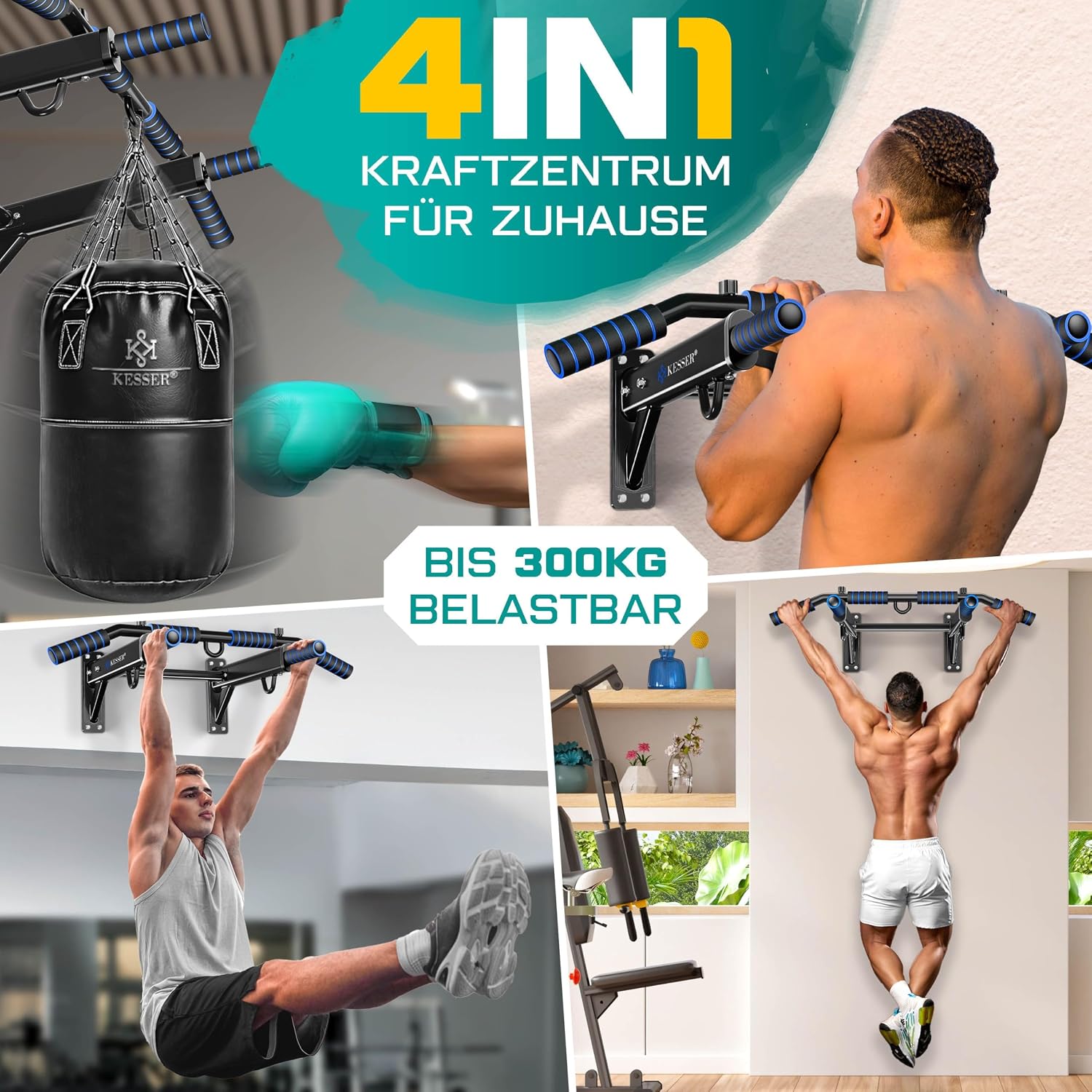 Thumbnail 2 de KESSER 4in1 Klimmzugstange Wandmontage