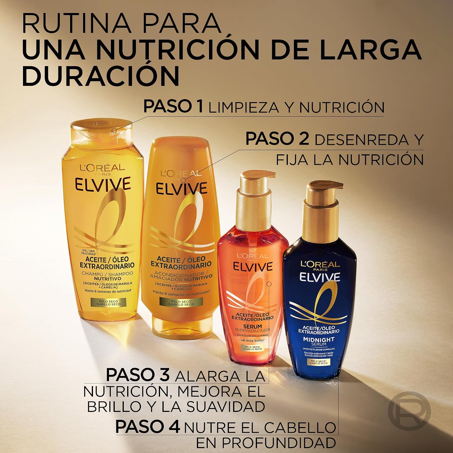 Detalle de L’Oréal Paris Elvive Suaviz.300 Aceite Extra conditioner voor droog haar, 300 ml