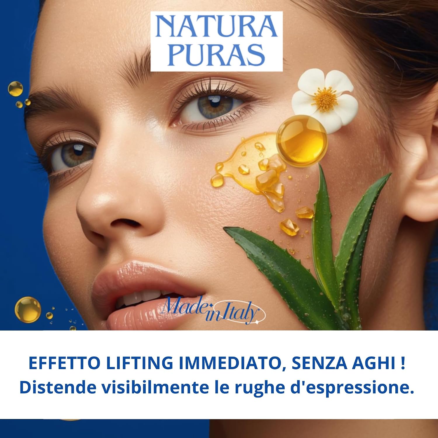 Detalle 2 de Crema Viso Antirughe NaturaPuras Effetto Filler e Lifting – 50 ml