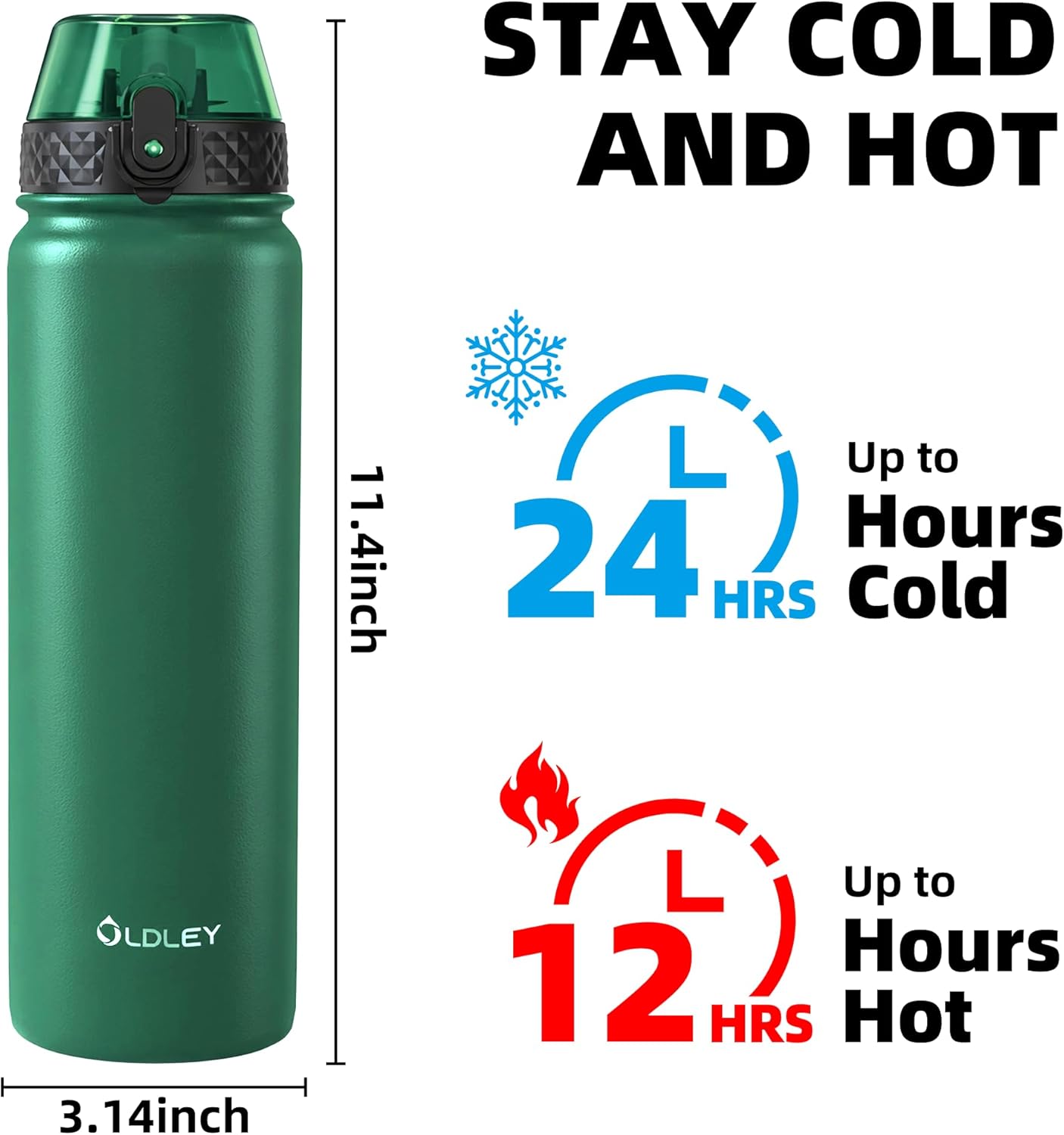Thumbnail 3 de OLDLEY Stainless Steel Bottle 1L Straw