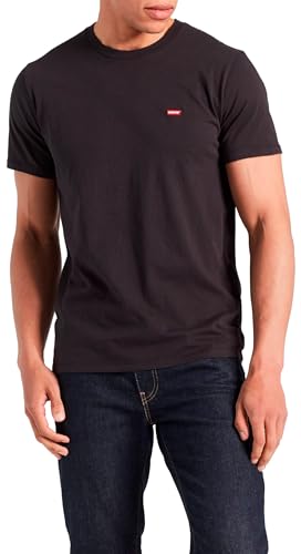 Detalle de Levi's Big & Tall Original Housemark Tee, Uomo, Mineral Black, 1XL