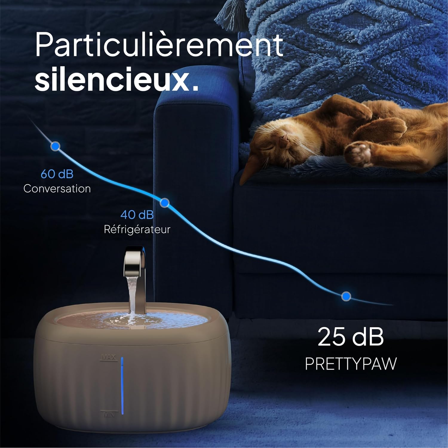 Thumbnail 3 de Pretty Paw Aqua Flow Pro fontaine 3 litres 🐾