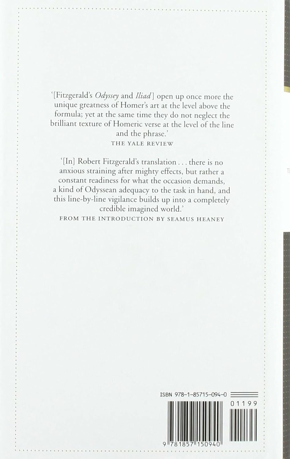 Detalle 2 de The Odyssey: Homer Hardcover Book, Published 8 October 1992