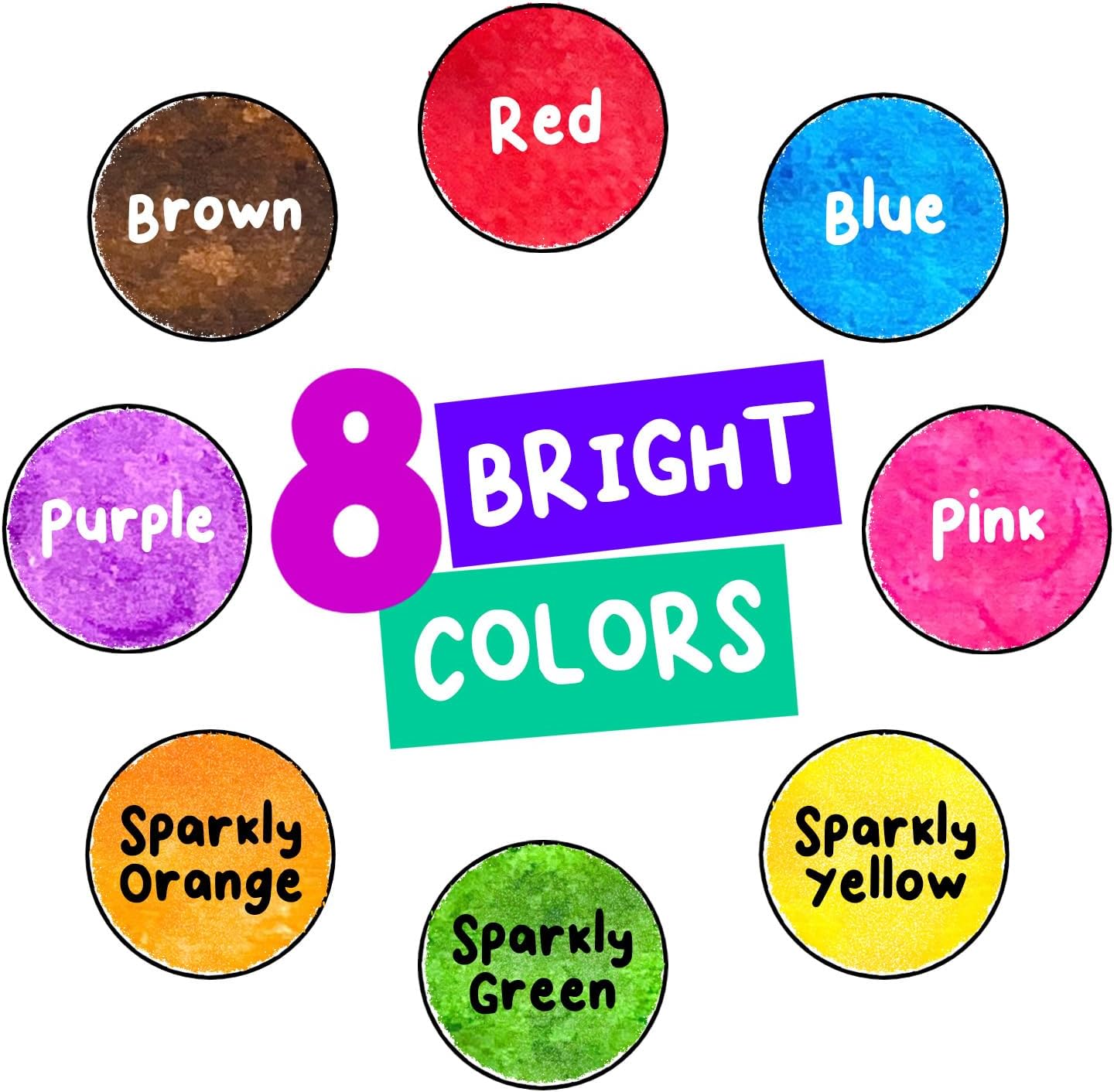 Thumbnail 2 de Chalkola 8 Washable Dot Markers for Toddlers (2-4) with 20-Page Coloring Activity Book Kit