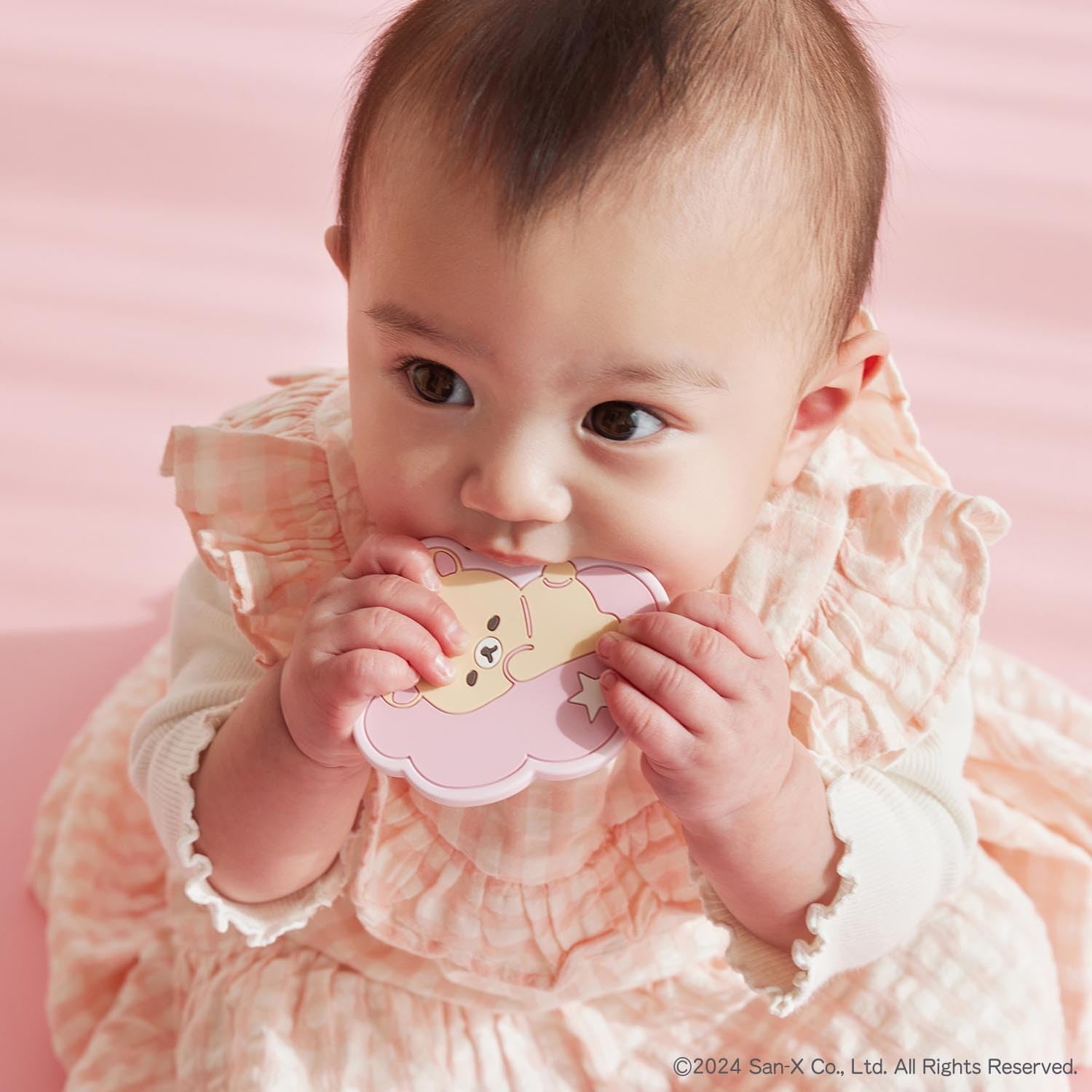 Detalle de DADWAY リラックマベビー OCRIL001023200 歯がため コリラックマ・ピンク、シリコーン製