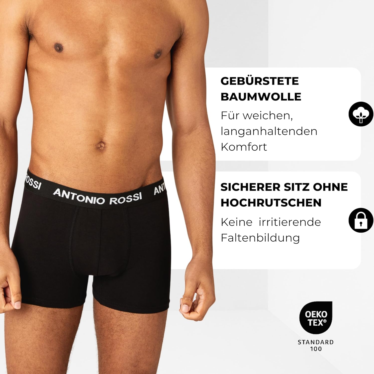 Thumbnail 1 de Antonio Rossi 12er-Pack Herren-Boxer-Hipster 12er 🩲