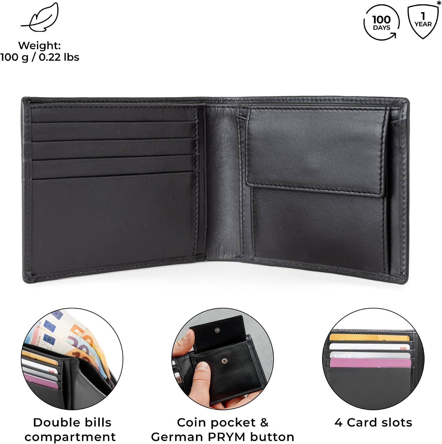 Detalle 2 de Berliner Bags Kiel portefeuille cuir 11,5 cm đź‘›