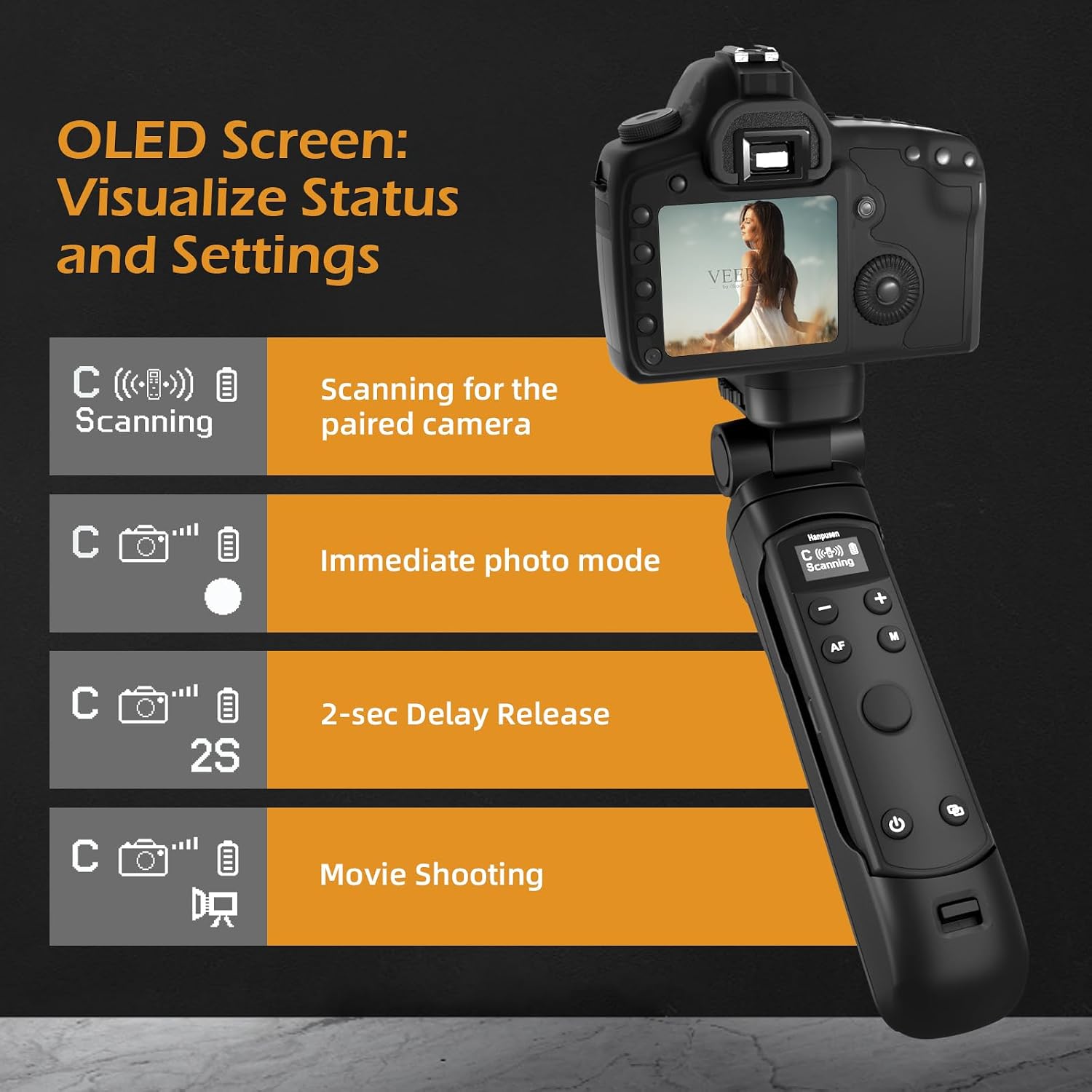 Thumbnail 6 de Canon Wireless Shooting Grip with Shutter Remote: Mini Tripod for G7 X III and More