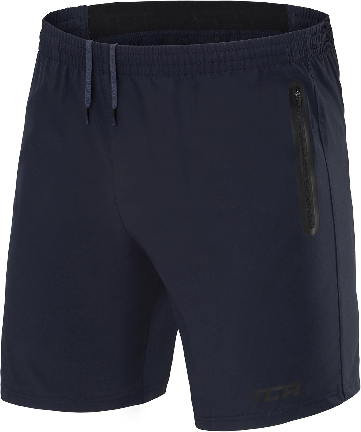 Detalle de TCA Laufhose für Herren Kurz – kurze Sporthose mit Reißverschlusstaschen