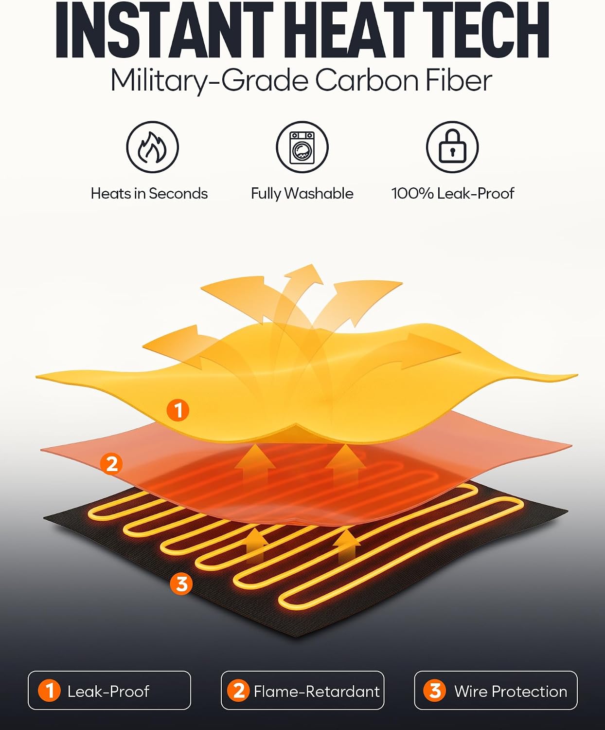 Thumbnail 4 de OCQOCQ Heated Fleece Vest, 16000mAh Battery