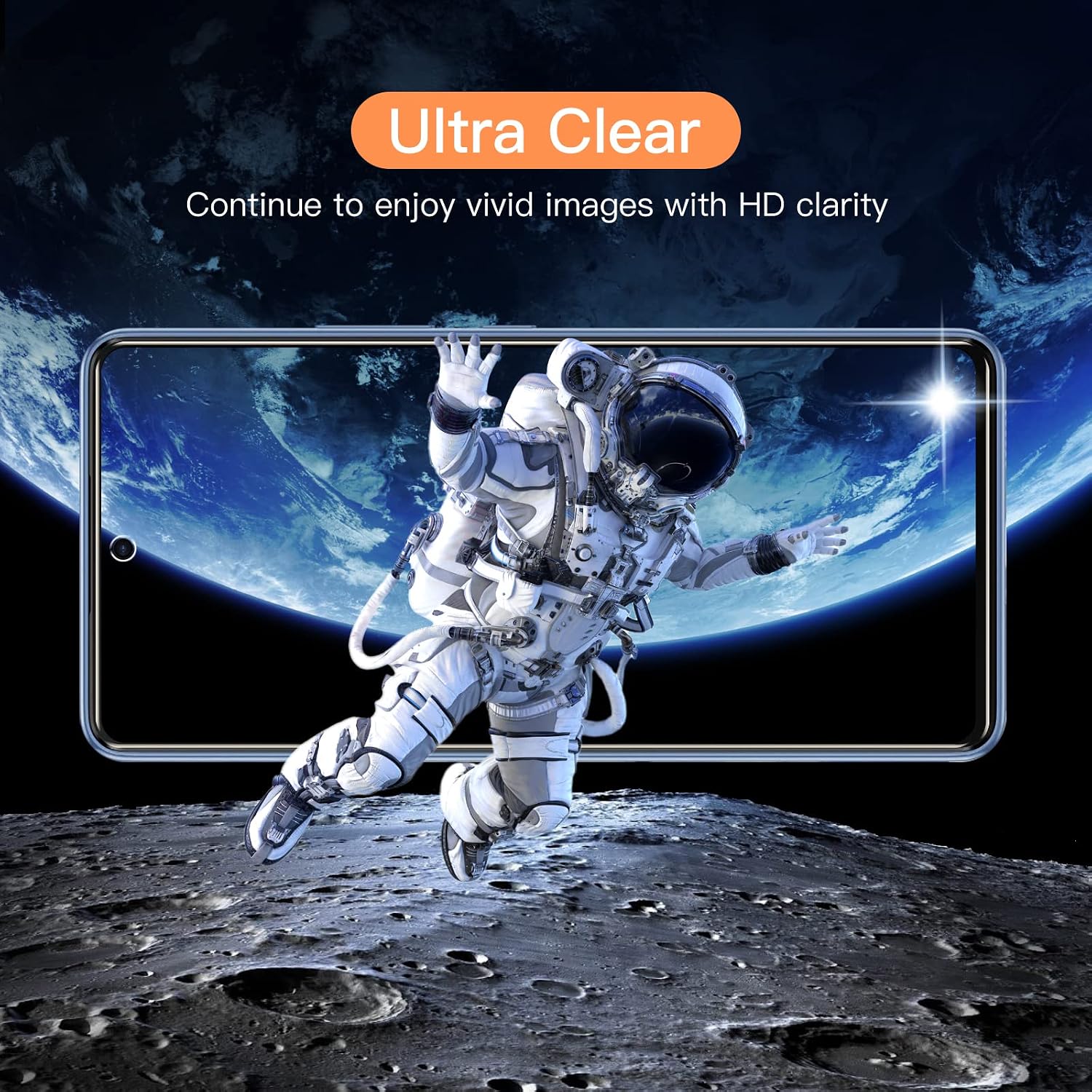 Thumbnail 4 de JETech 1123- screenprotector van gehard glas voor Galaxy A53/A52, 3 stuks