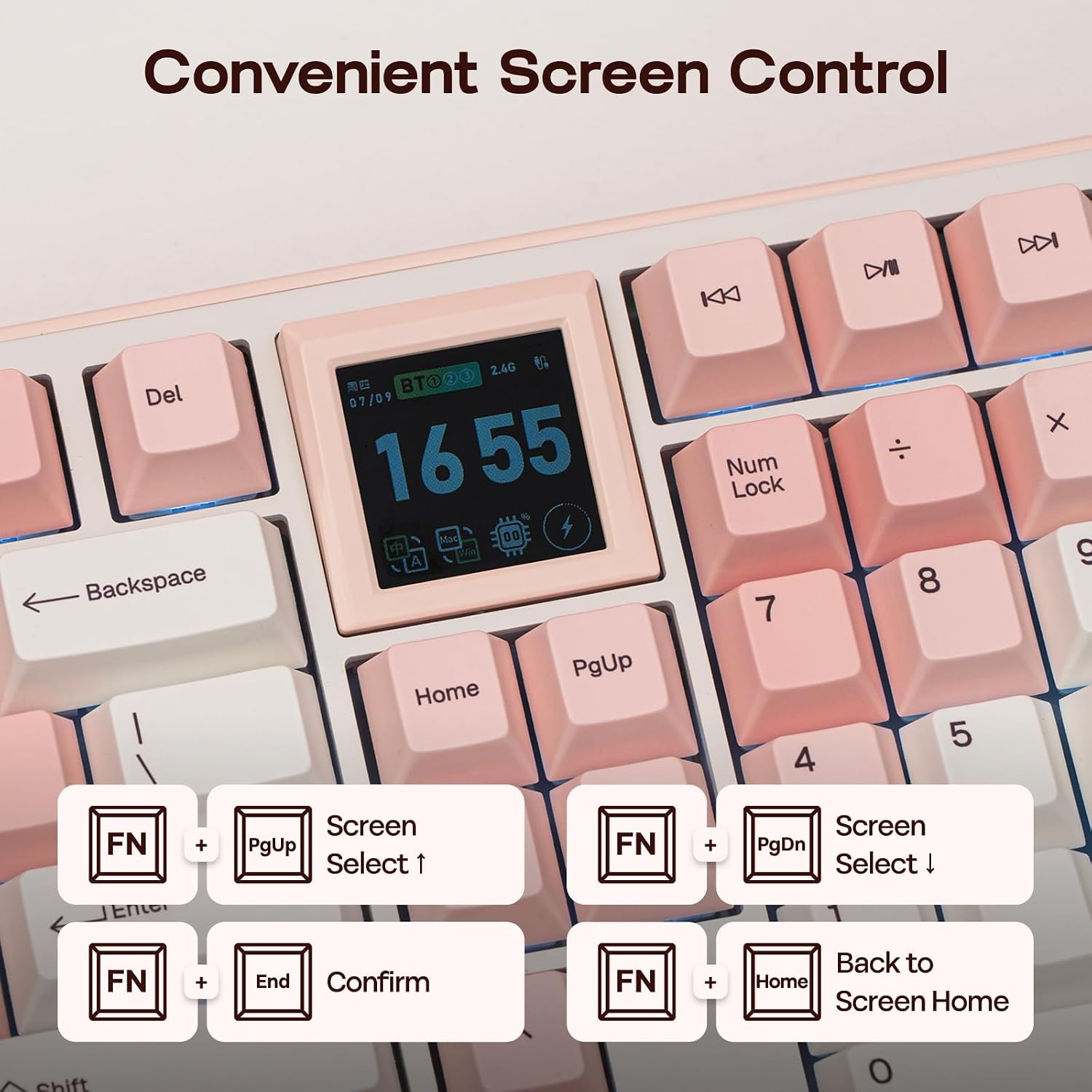 Detalle 2 de EPOMAKER Wireless Gaming Keyboard RT100 PRO