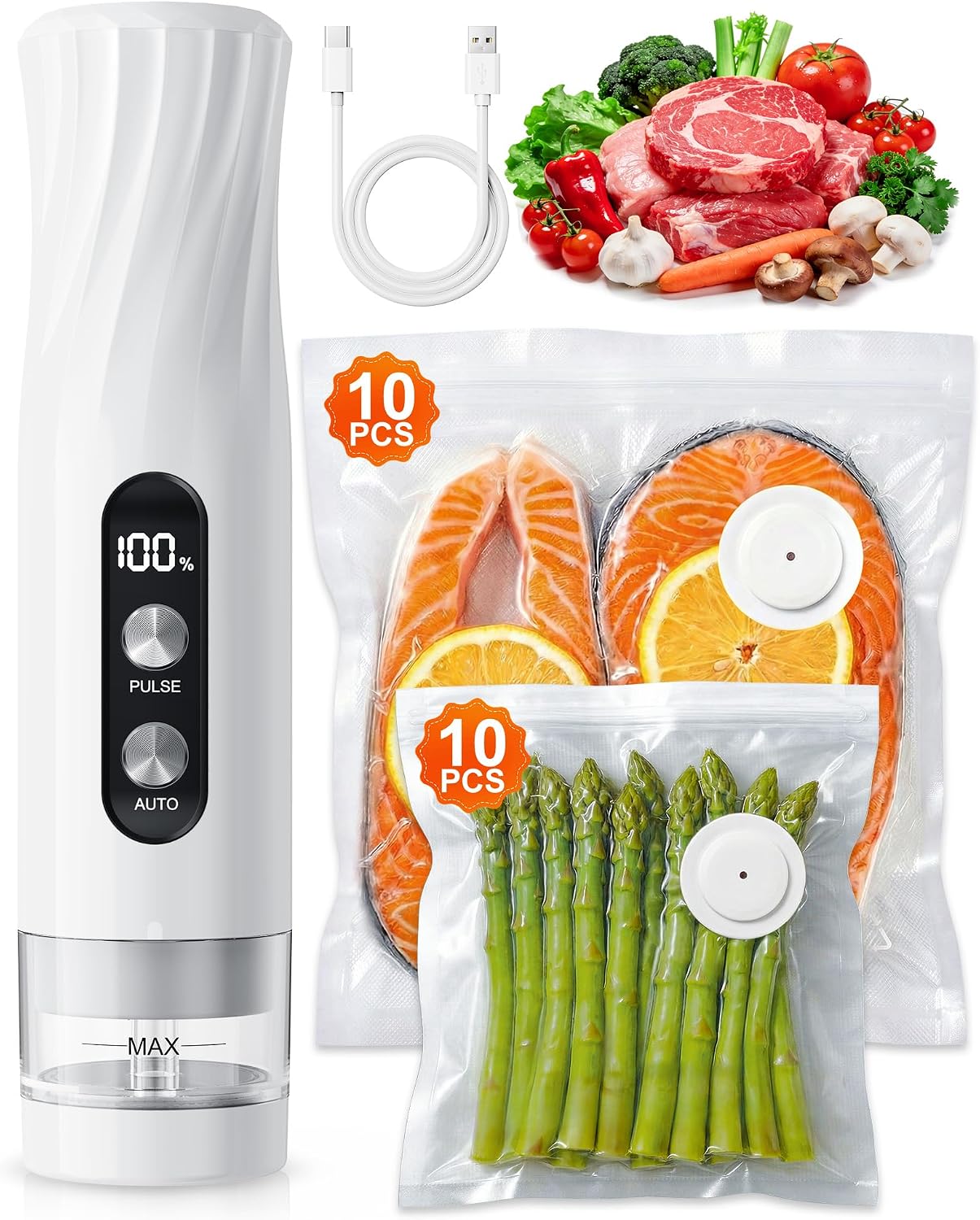 Detalle de Babacom Vacuum Sealer portatile 60 kPa