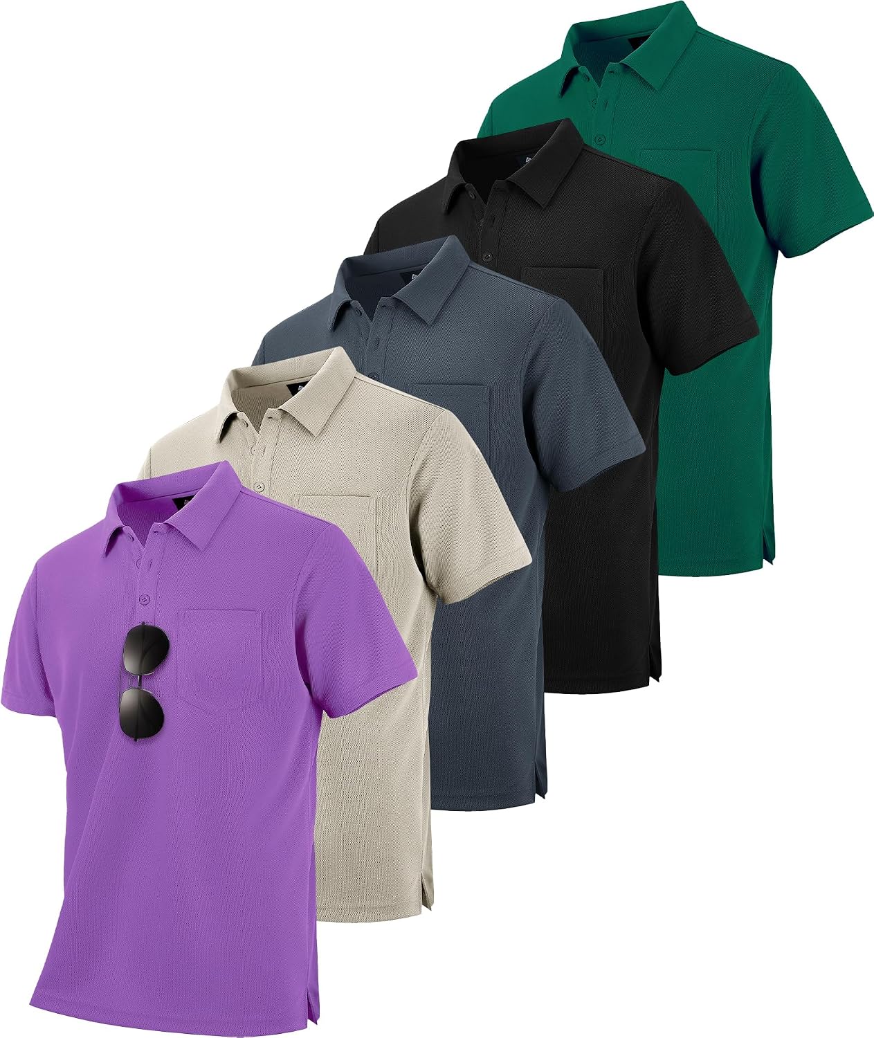 Detalle de ZITY Polo Shirts 5 Pack with Pocket