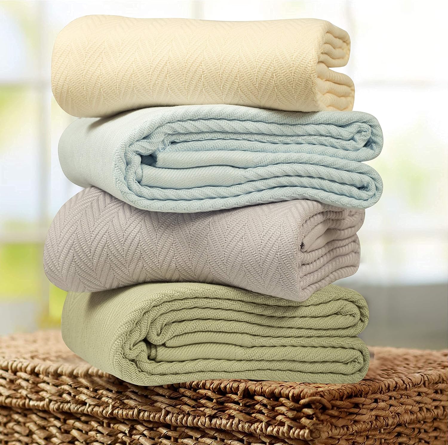 Thumbnail 6 de Threadmill Luxury Cotton King Size Blanket 100% Cotton