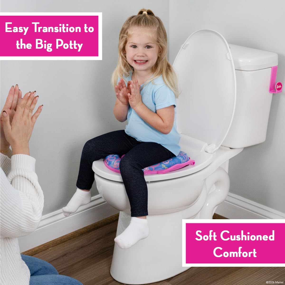 Detalle 2 de Barbie Cushioned Toilet Training Seat
