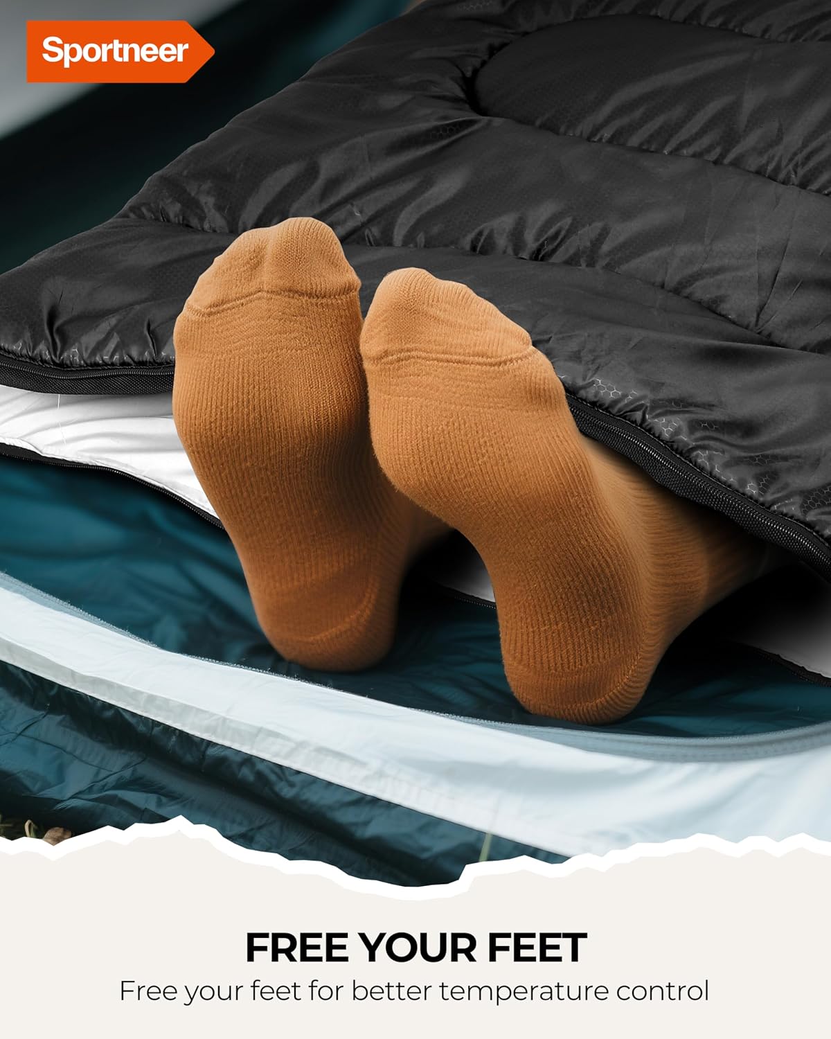 Thumbnail 6 de Sportneer Y21-80501-16-HQUK Sleeping Bag, 32–65°F, Compression Sack