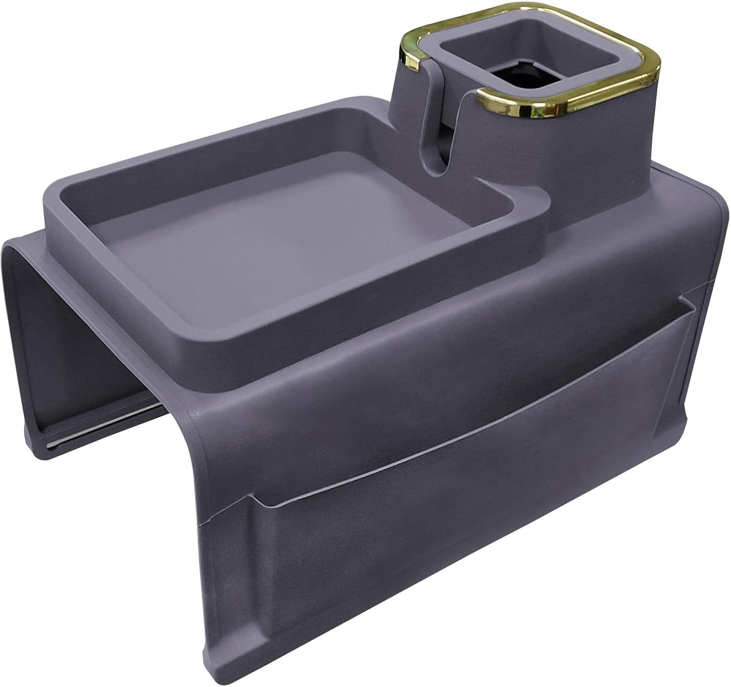 Detalle de IULONEE Large Capacity Sofa Armrest Tray with Anti-Slip Cup Holder
