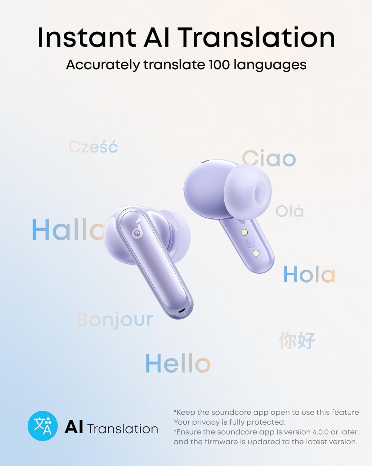 Thumbnail 3 de soundcore P40i by Anker Noise Cancelling Wireless Earbuds (Adaptive ANC, 60H battery, IPX5, wireless charging)