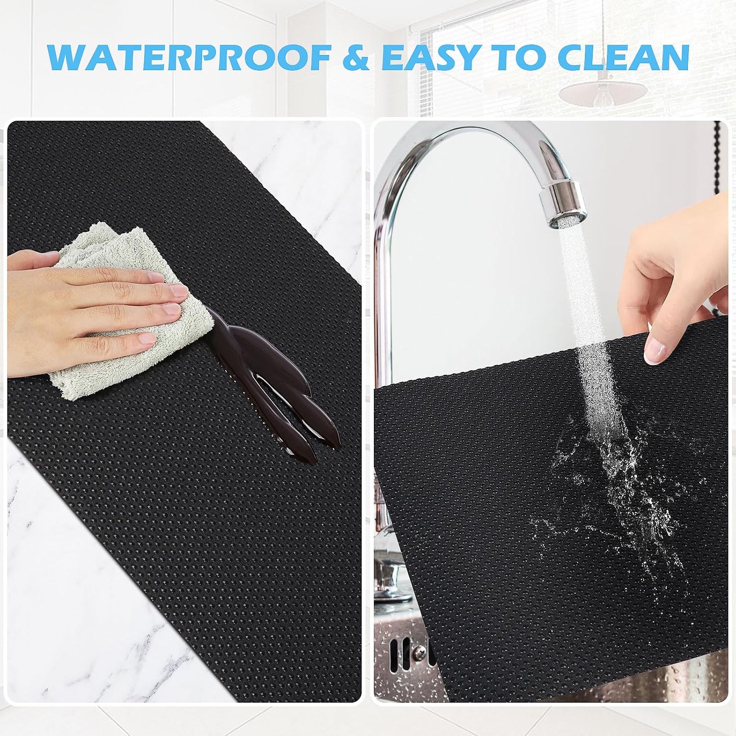 Detalle 2 de MooiFun BE-TD MAT-F Drawer and Shelf Liner, BPA-Free EVA, Waterproof, 23.6in x 240in