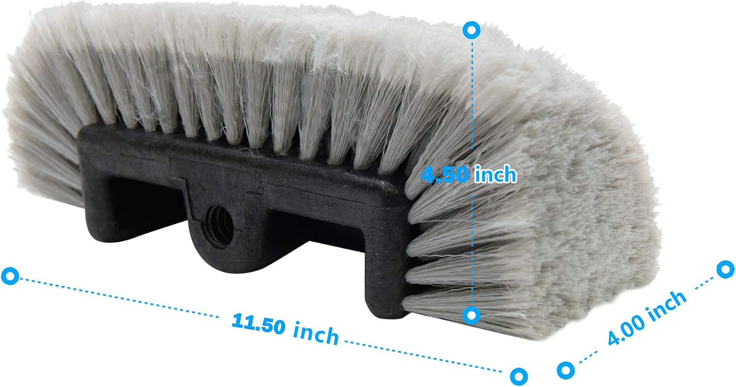 Detalle de CARCAREZ szczotka do mycia samochodu 30 cm, miękkie włosie, głowica czterostronna