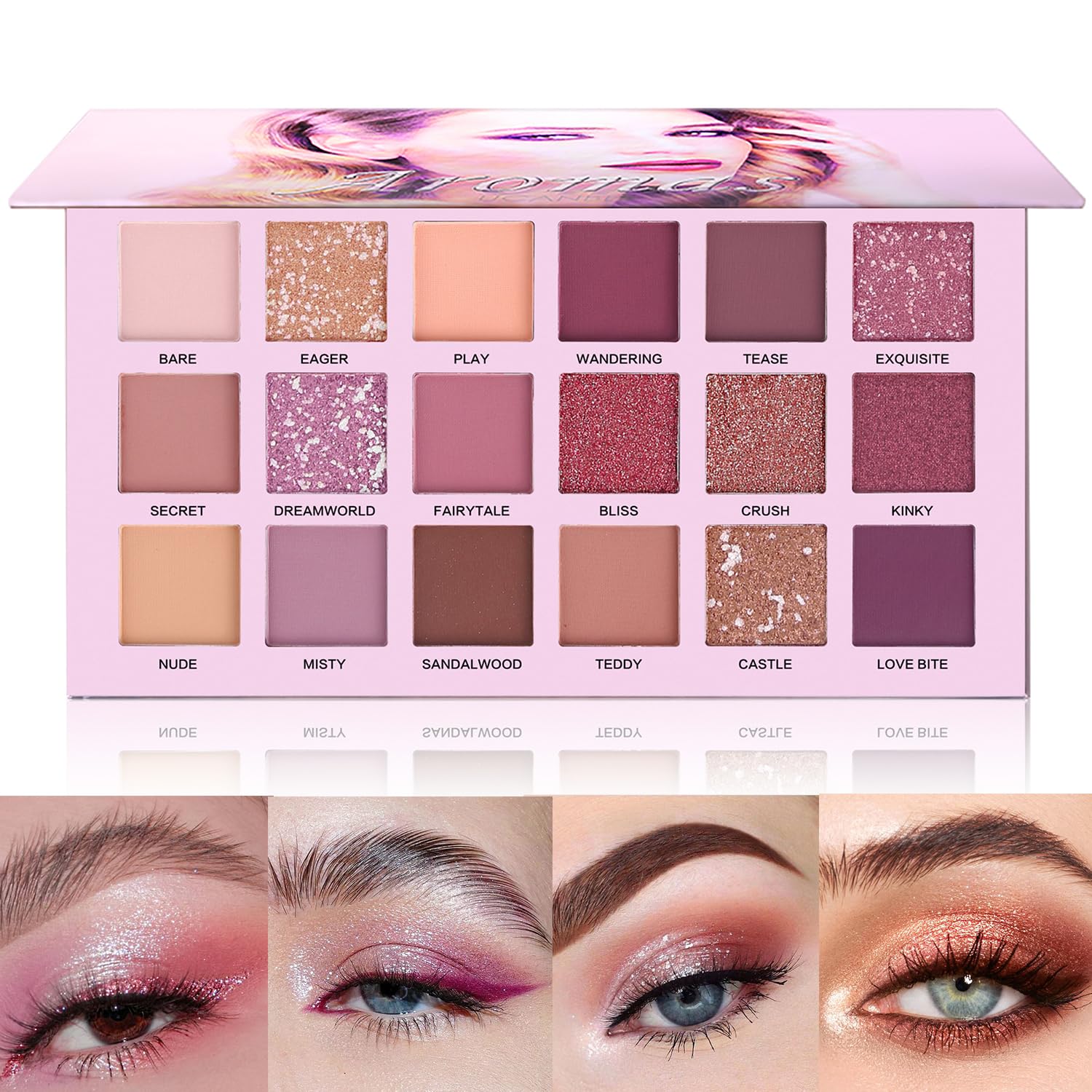 Detalle de UCANBE Eyeshadow Palette, 18 Colors