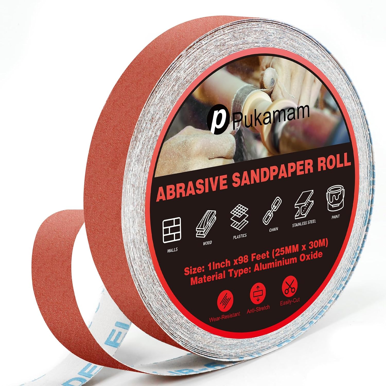 Thumbnail 6 de Emery Cloth Roll Set 30 m 40 grit ๐