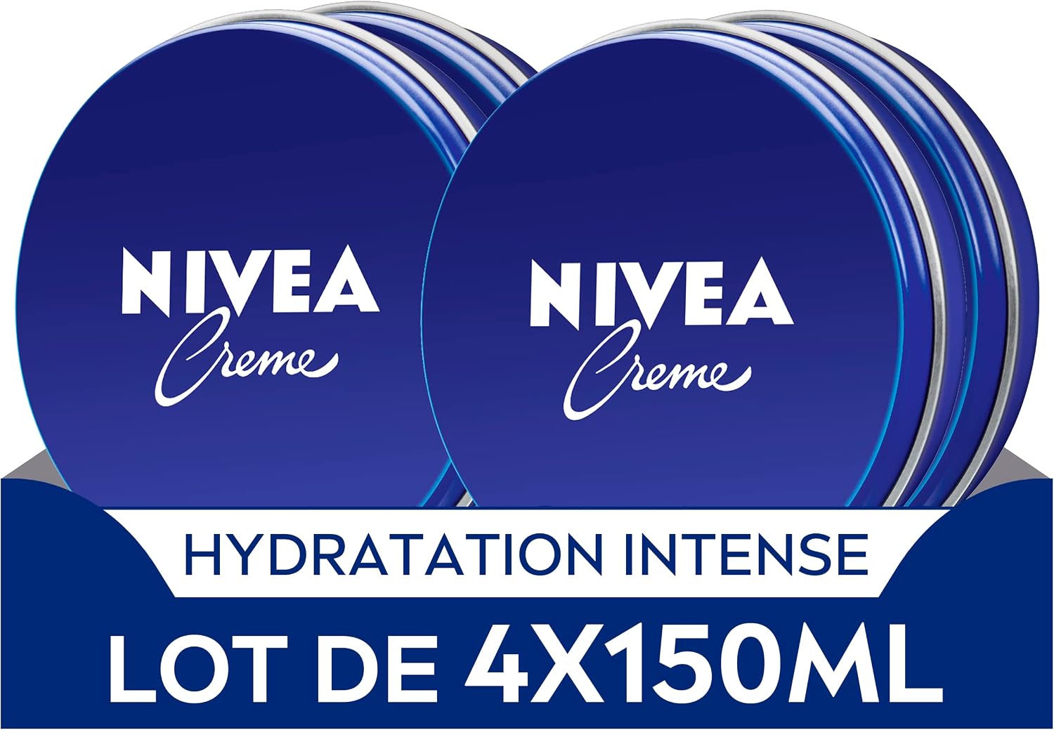 Detalle de NIVEA Crème hydratante lot 4×150 ml