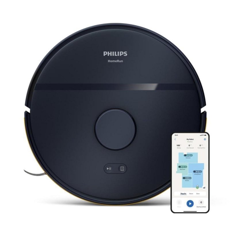 Detalle de Robot Aspirador y Fregasuelos Philips Serie 2000 con Navegación Láser y Control por Voz