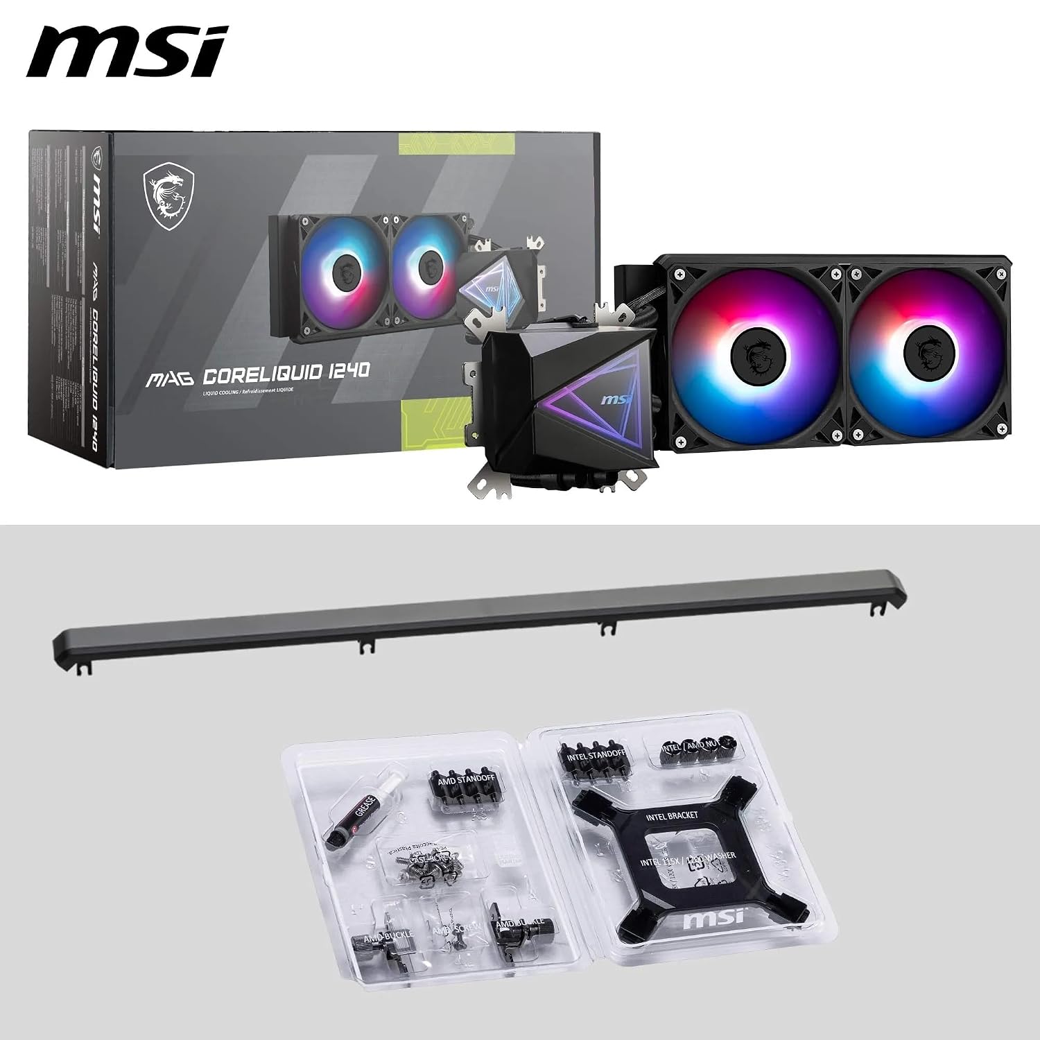 Thumbnail 6 de MSI MAG CORELIQUID I240: dissipatore a liquido AiO con ARGB e radiatore a flusso separato