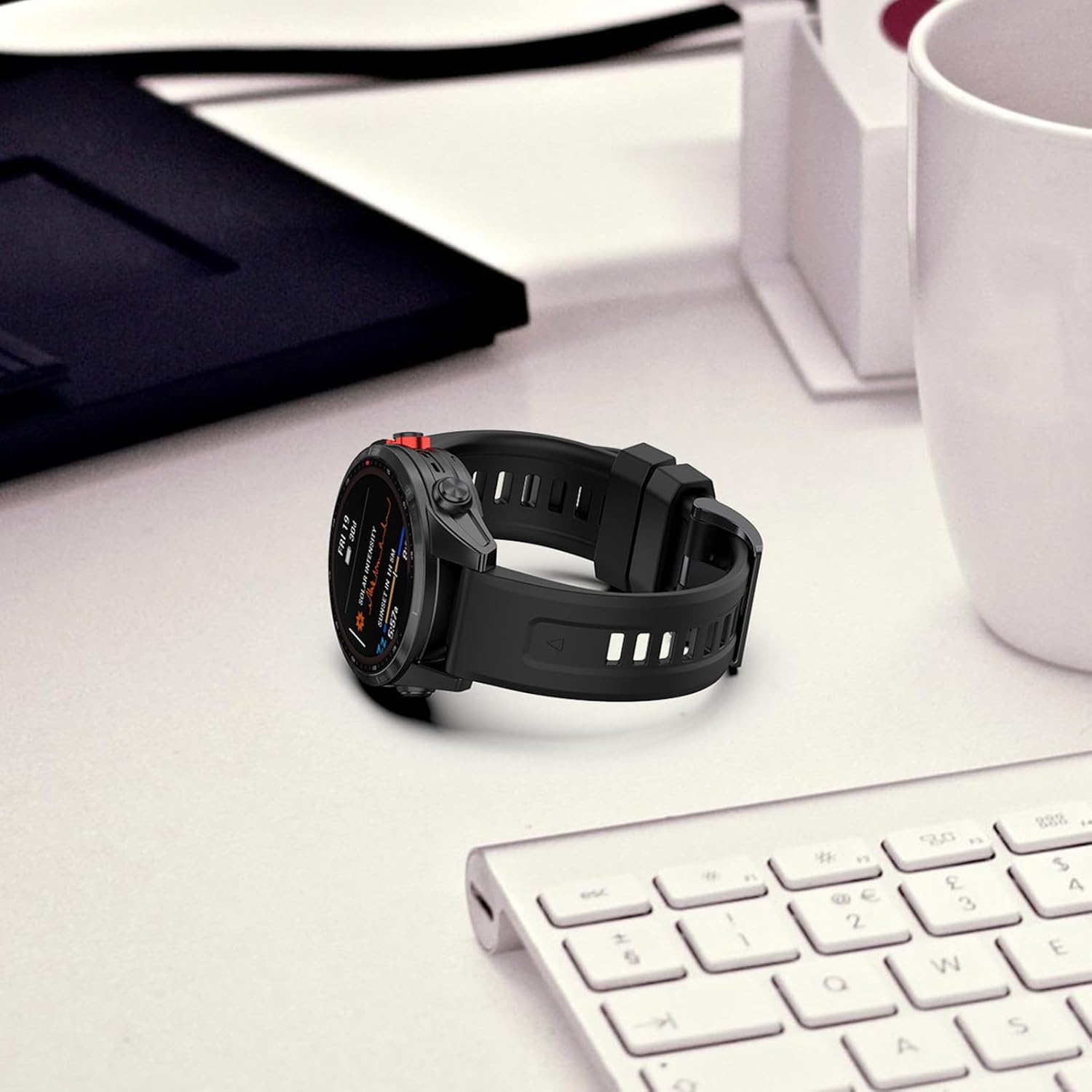 Thumbnail 4 de QuickFit 26mm Replacement Band Silicone Strap for Garmin Fenix & Epix (Quick spring fit)