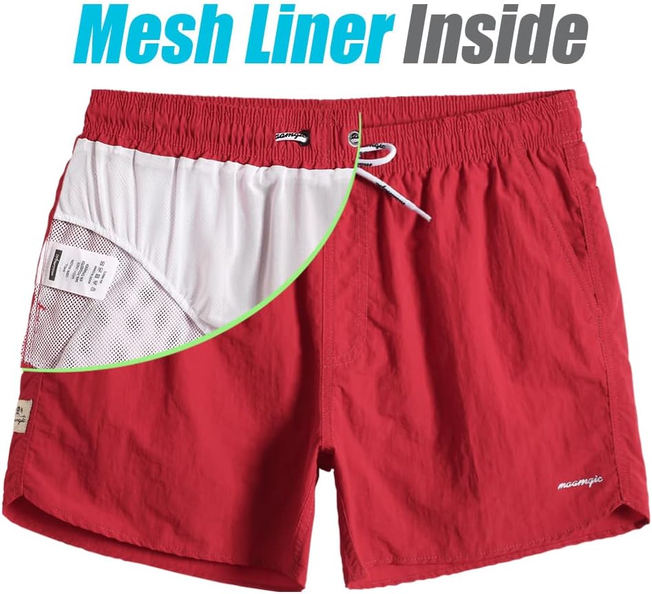 Thumbnail 1 de maamgic Men's Swim Trunks 5" with Mesh Lining – Quick-Dry, Lightweight Beach Shorts