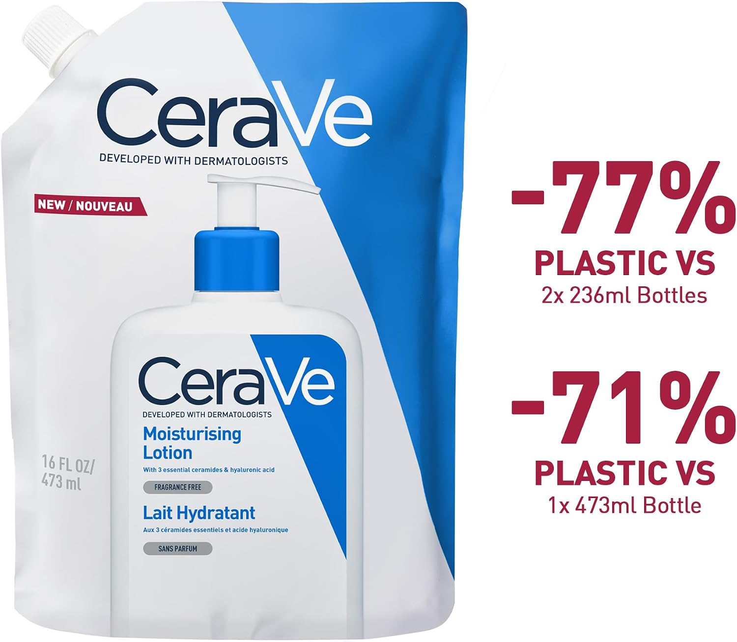 Detalle 2 de CeraVe Moisturising Lotion 473ml Refill