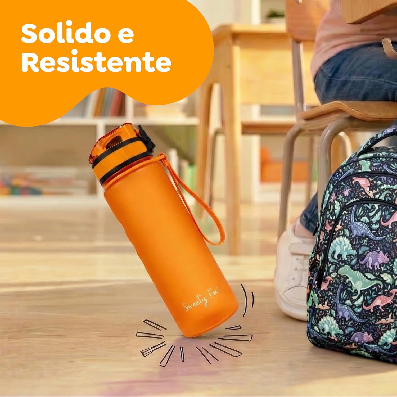 Thumbnail 4 de Sweety Fox Borraccia per Bambini 500 ml: anti-perdita in Tritan arancione, lavabile in lavastoviglie