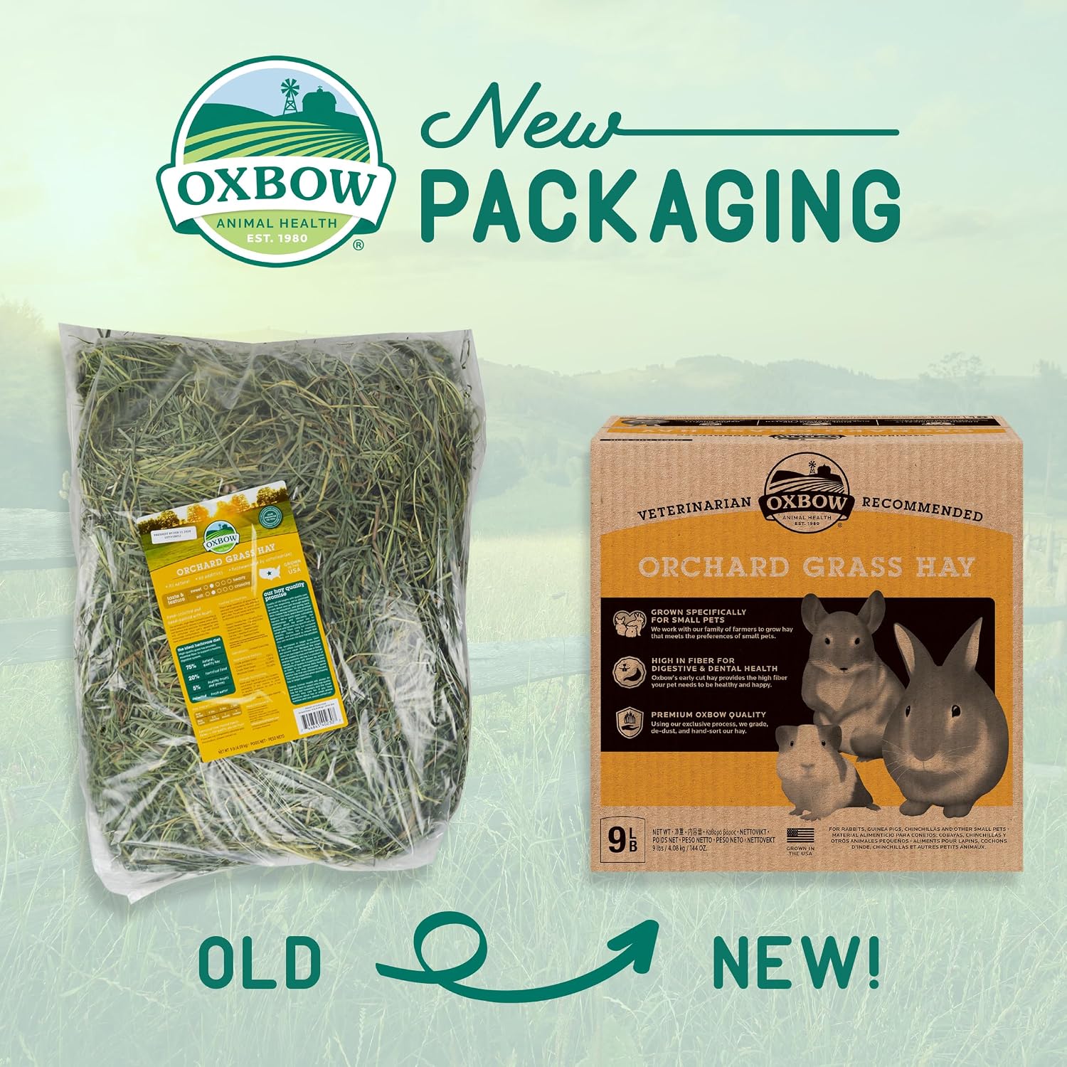 Detalle de Oxbow Orchard Grass Hay – siano z trawy Orchard Grass, 9 lbs