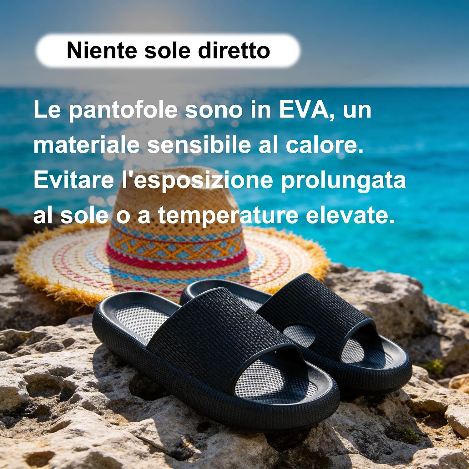 Detalle de Donpapa Ciabatte Estate: comode Sandali/Pantofole in EVA antiscivolo, per Indoor e Outdoor