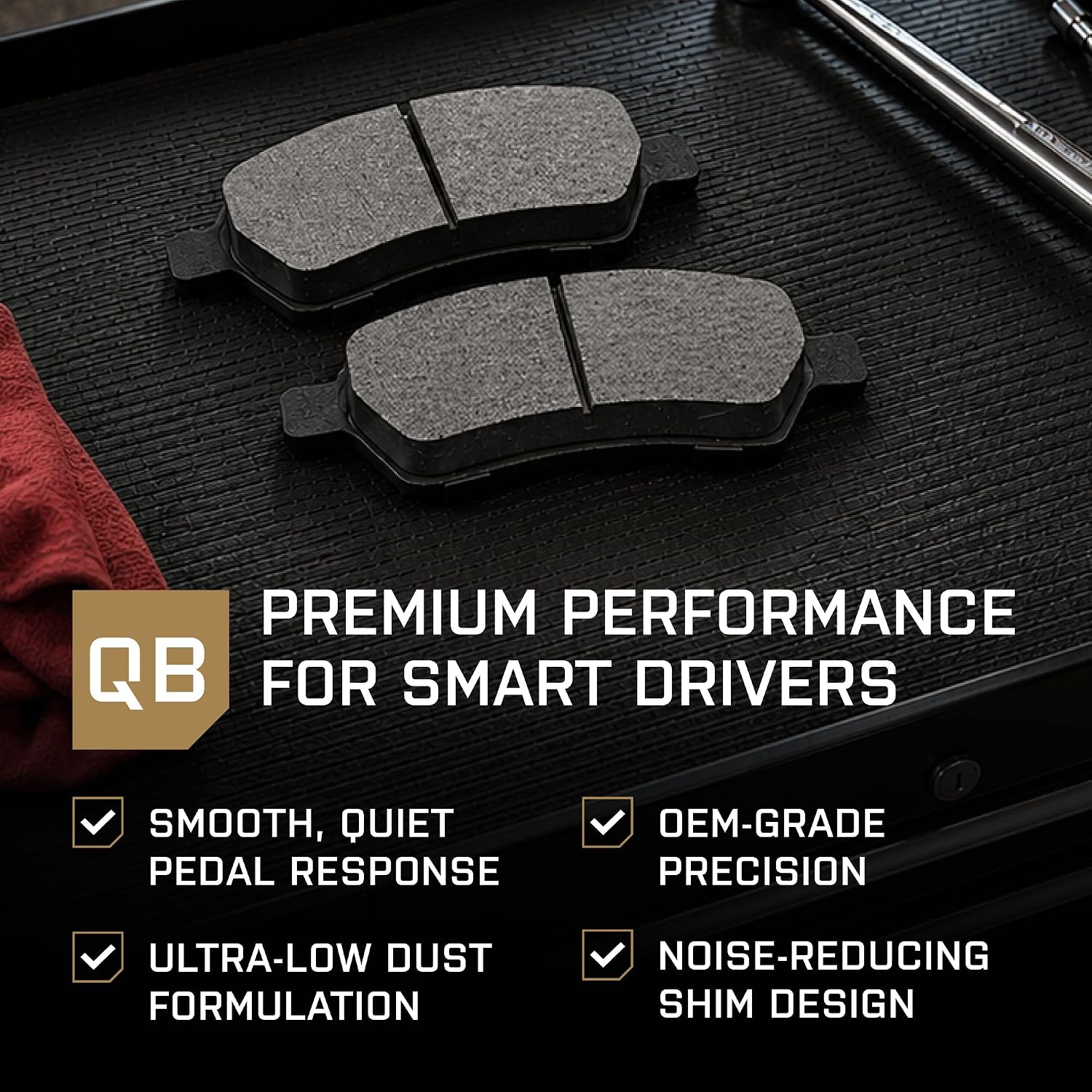Thumbnail 6 de QUALITY-BUILT Ceramic Rear Brake Pads BP1872C