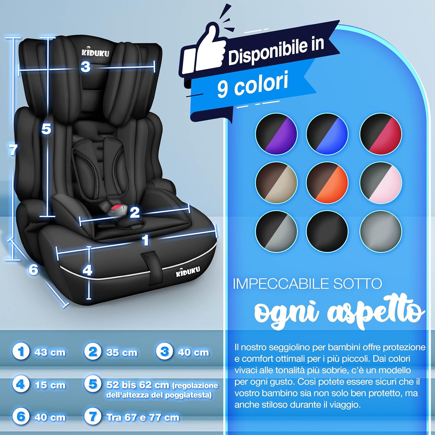 Thumbnail 4 de KIDUKU Seggiolino auto 9-36 kg