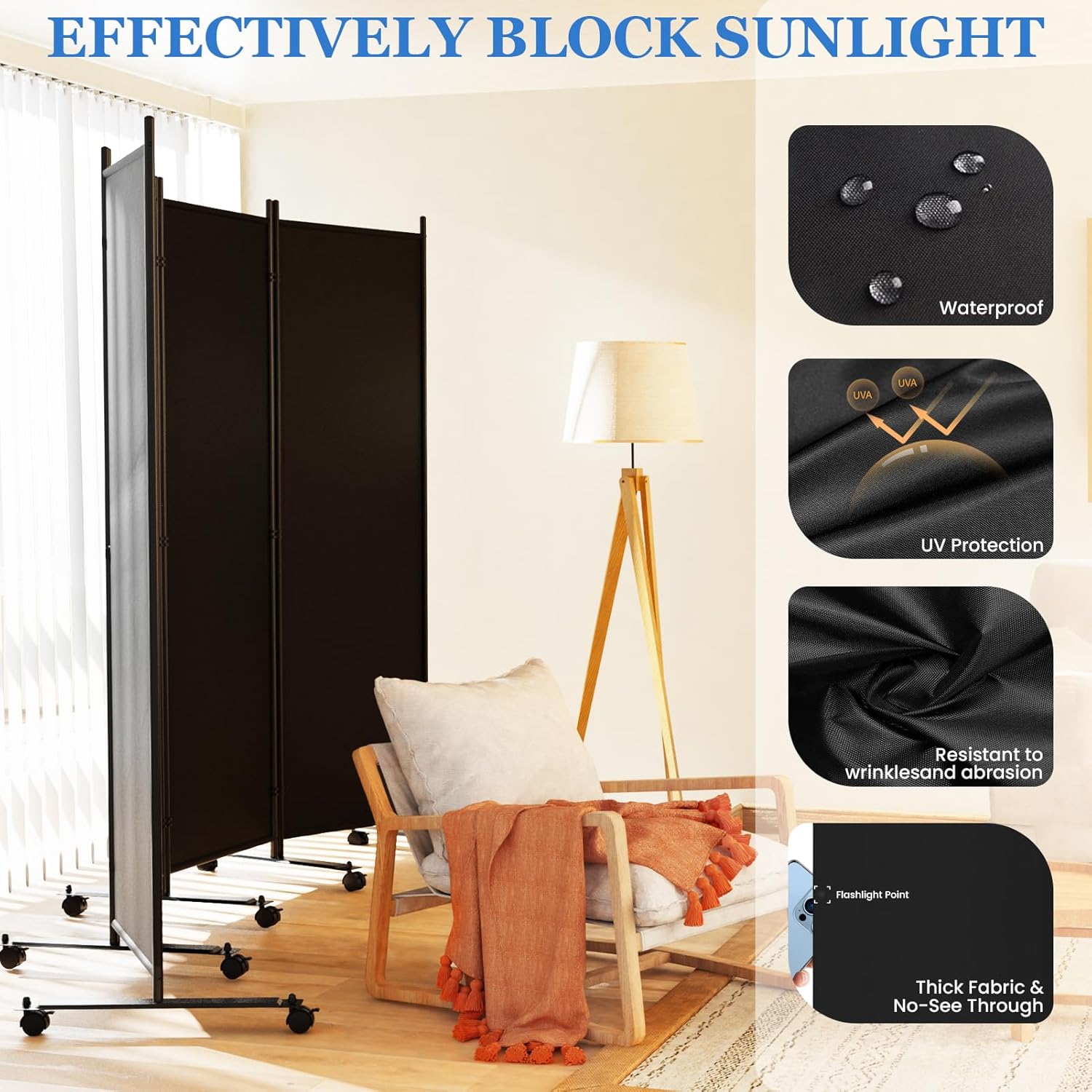Thumbnail 2 de SUNALLY privacy screen room divider 88 inch