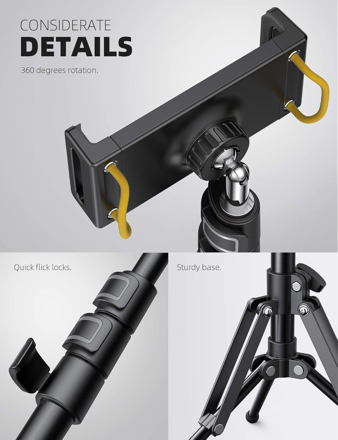 Thumbnail 5 de Lamicall iPad Tripod Stand 65" adjustable height
