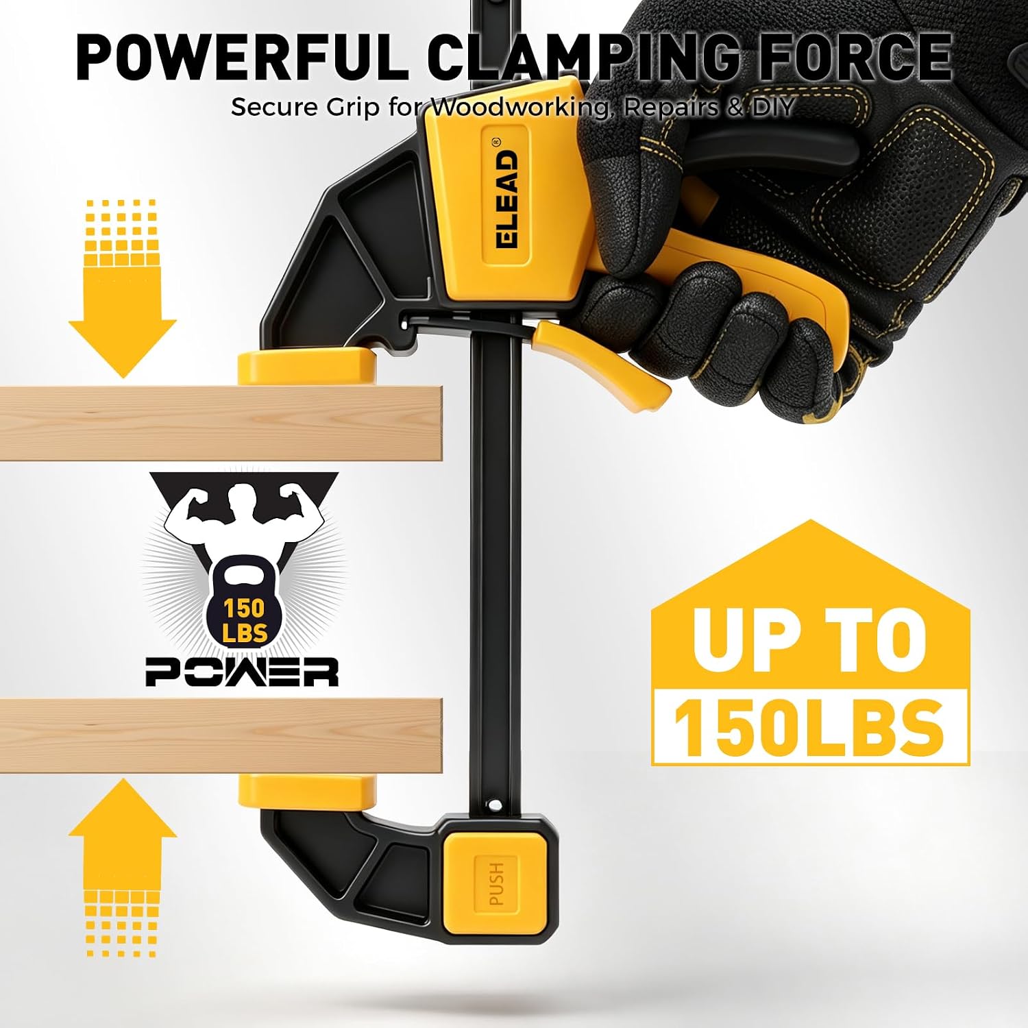 Thumbnail 4 de 12-Inch Bar Clamps, 6-Pack